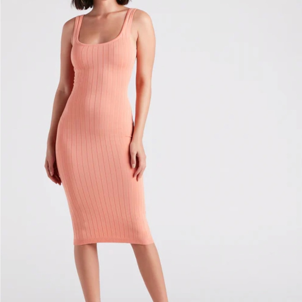 Taking the Plunge Scoop Neck Midi Dress